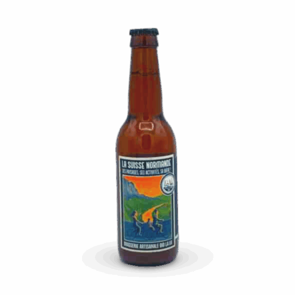 BIERE LA LIE PALE ALE " LA SUISSE NORMANDE "   33 CL