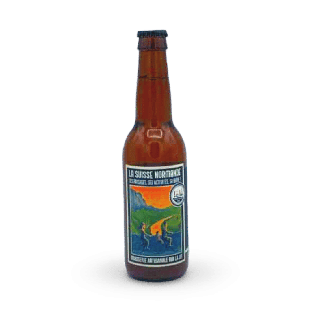 BIERE LA LIE PALE ALE  » LA SUISSE NORMANDE  »   33 CL