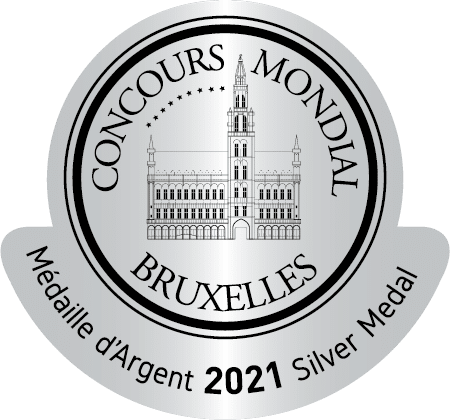 Medaille d'argent Concours Mondial de Bruxelles 2021
