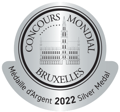 Medaille d'argent Concours Mondial de Bruxelles 2022