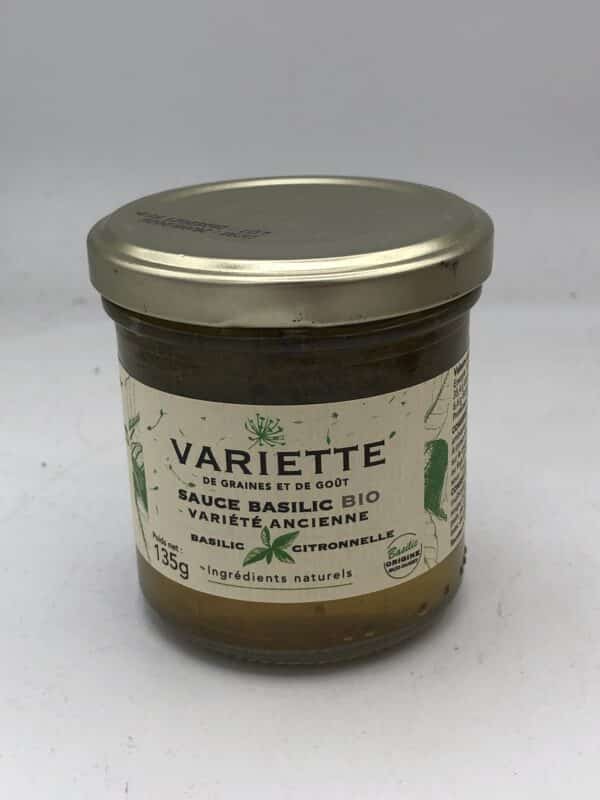 Sauce basilic façon pesto - Basilic citronnelle BIO