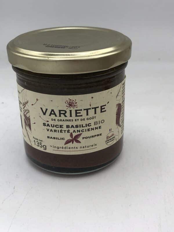 Sauce basilic façon pesto - Basilic pourpre BIO