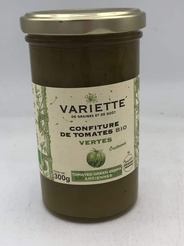 Confiture de tomates anciennes GREEN ZEBRA BIO