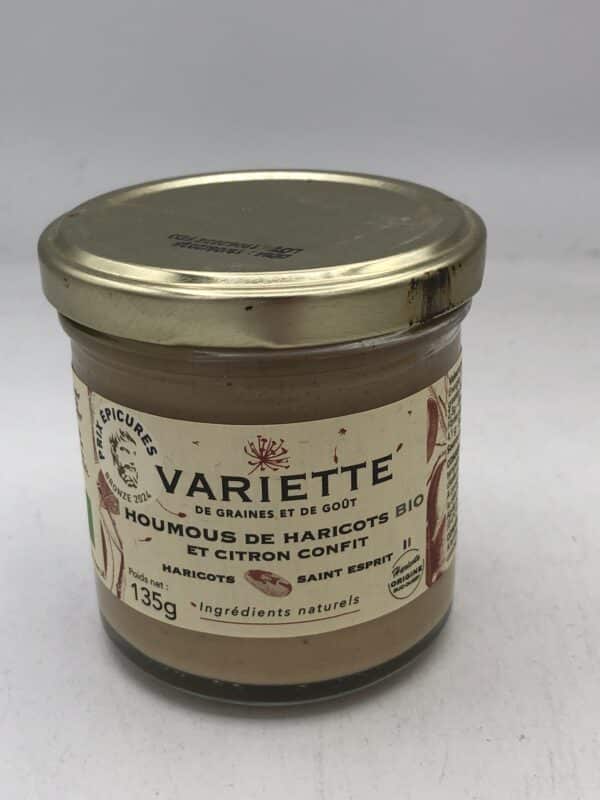 Houmous de haricots saint esprit BIO & citron confit