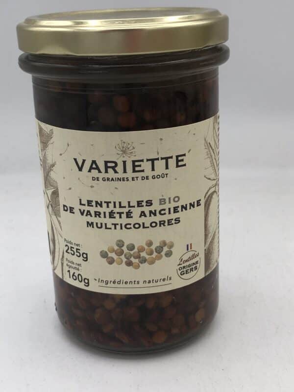 Lentilles anciennes multicolores du Gers BIO