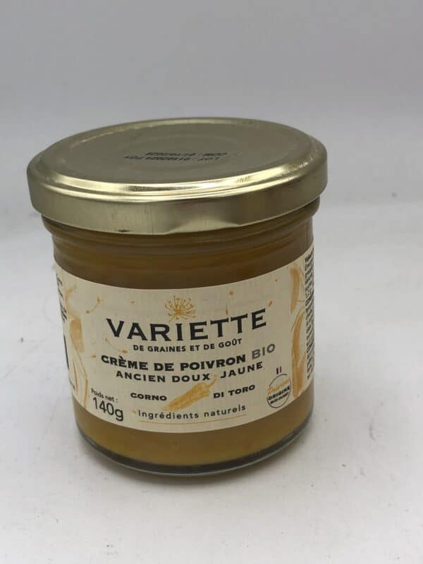 Crème de poivron ancien doux - Corno di Toro jaune BIO