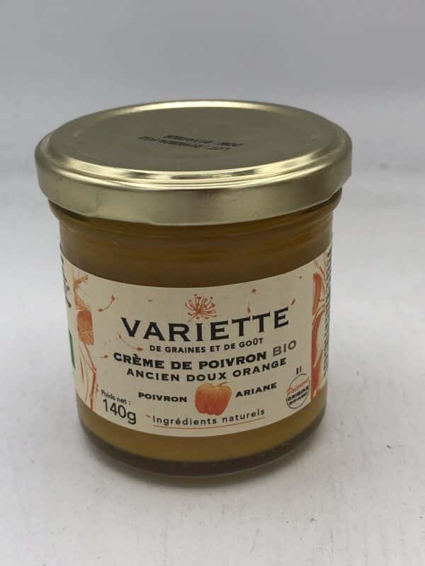 Crème de poivron ancien doux - Ariane orange BIO