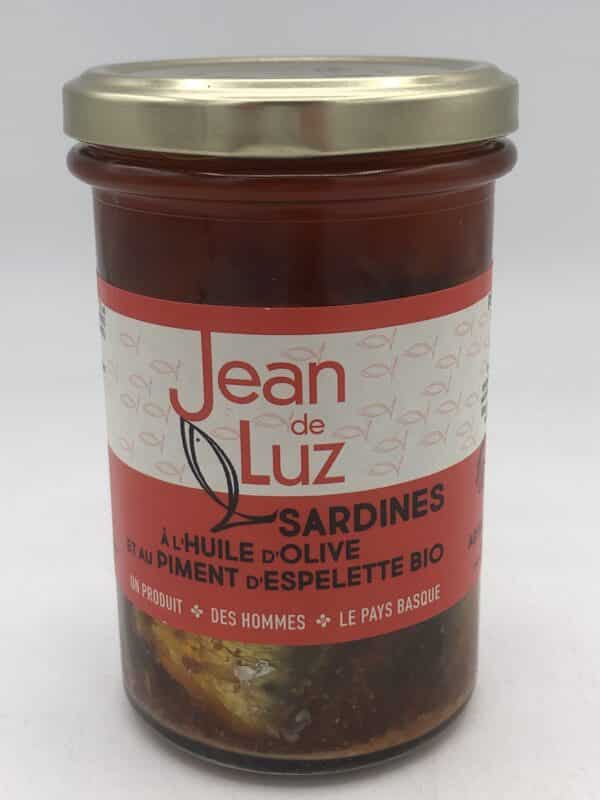 Sardines à l'huile d'olive BIO & au piment d'espellette