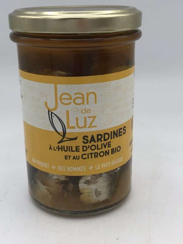 Sardines à l'huile d'olive BIO & au citron